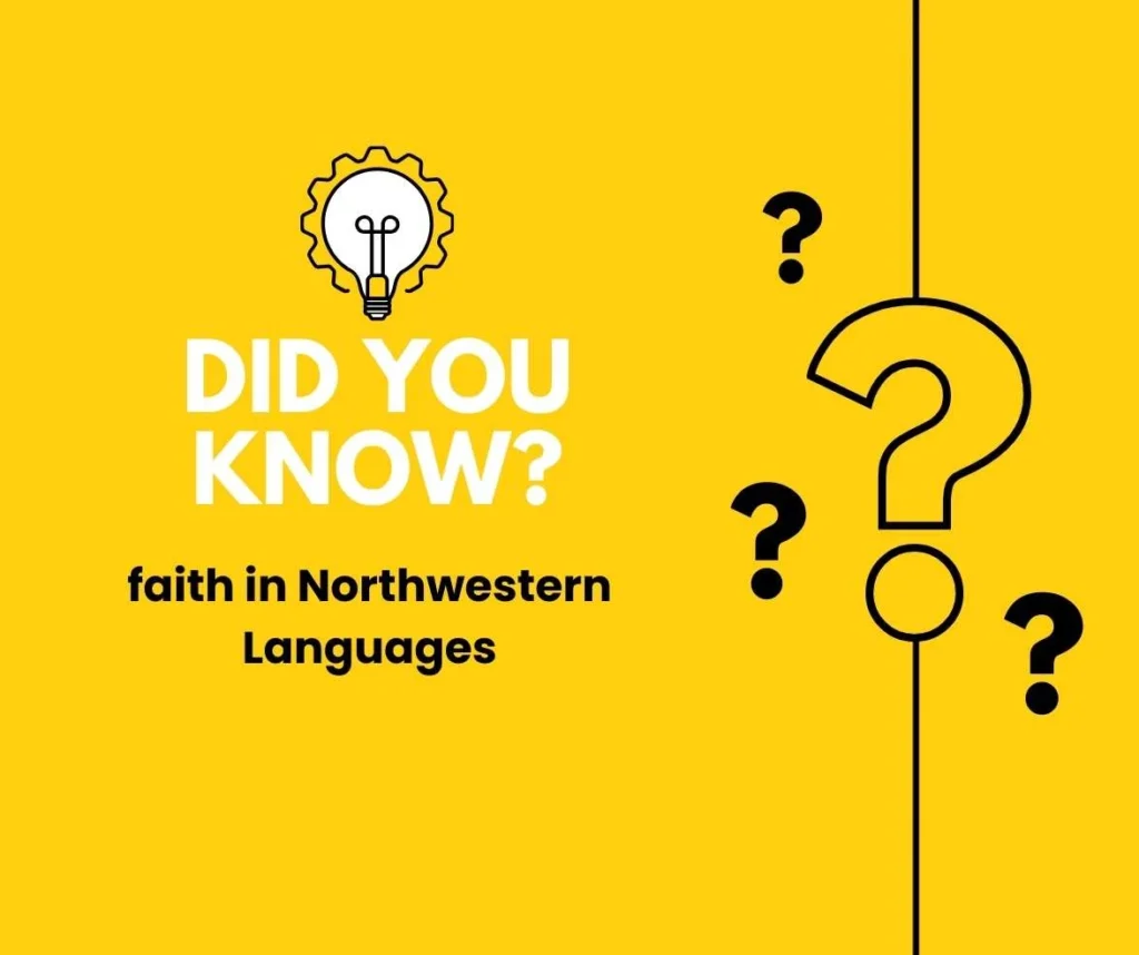 faith in Northwestern Languages