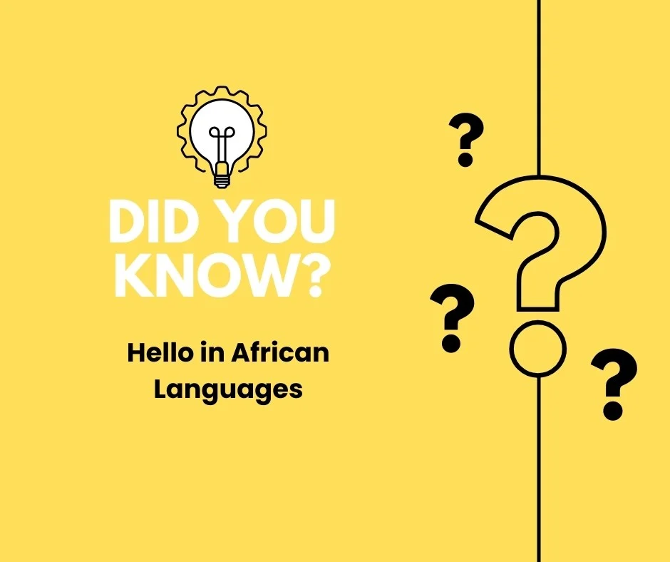 Hello in African Languages