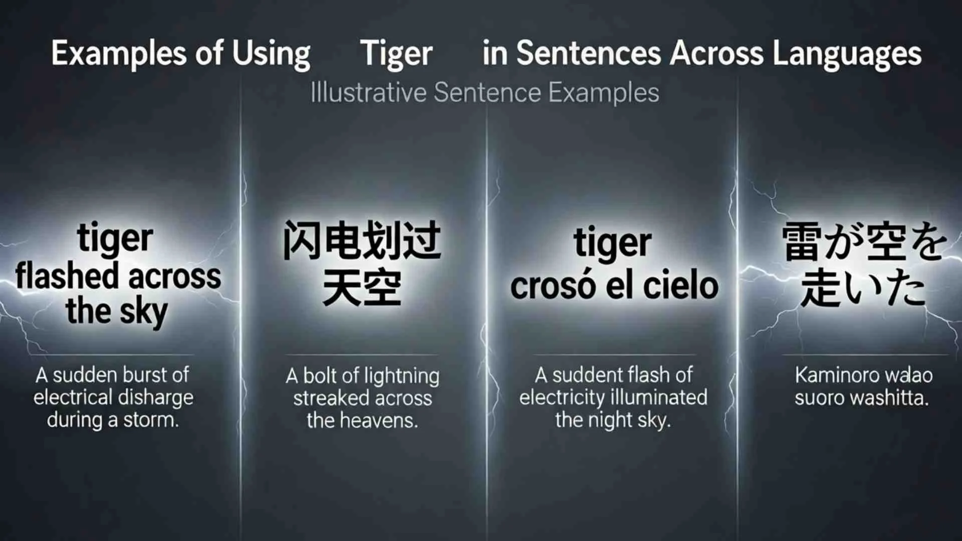 Tiger in Different Languages