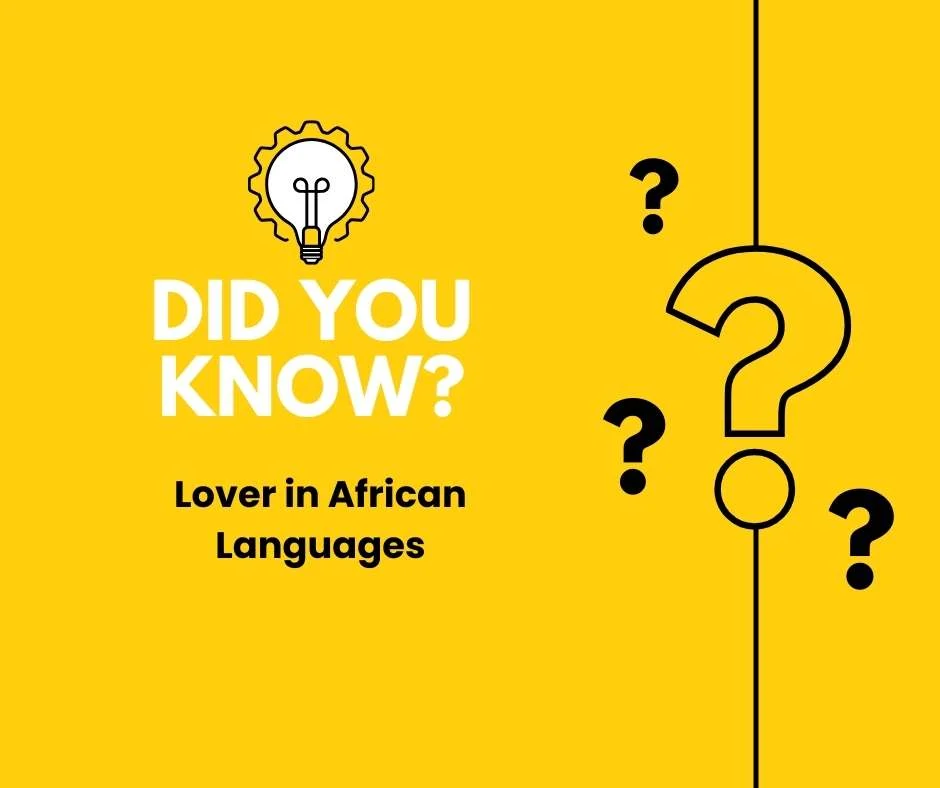 Lover in African Languages