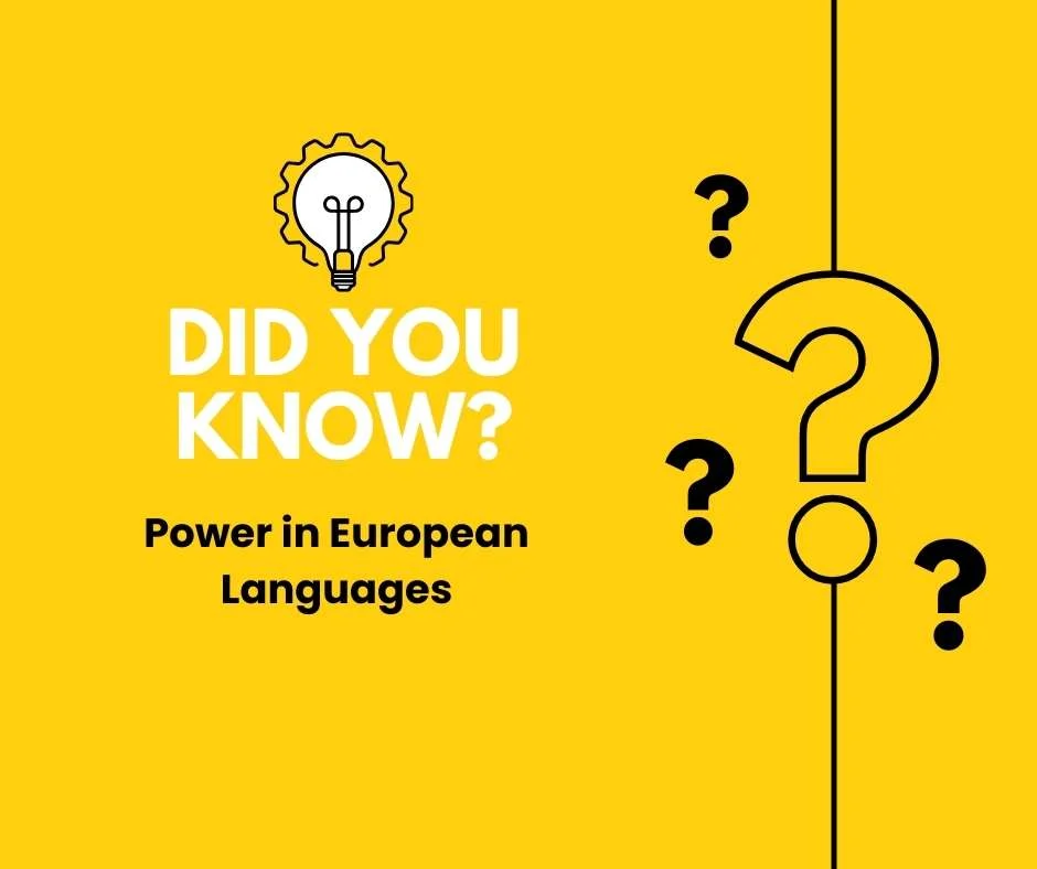Power in European Languages