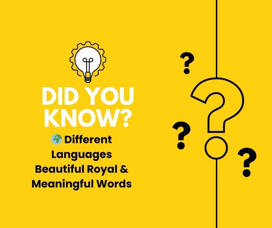 Princess in Different Languages