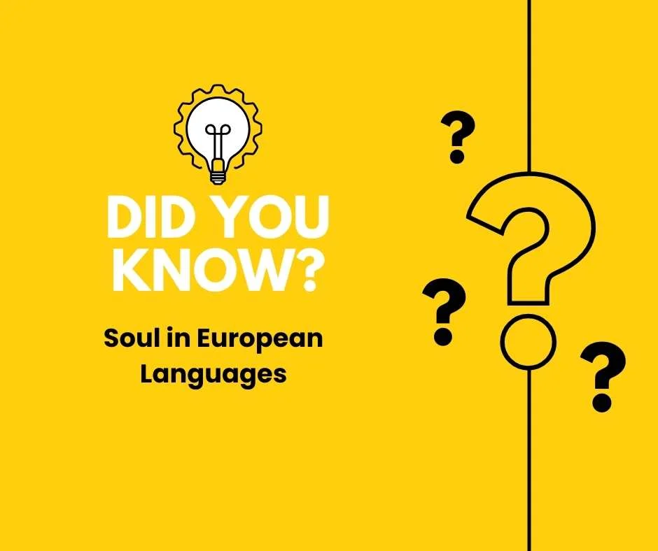 Soul in European Languages