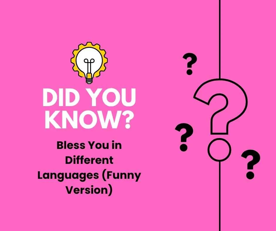 Bless You in Different Languages