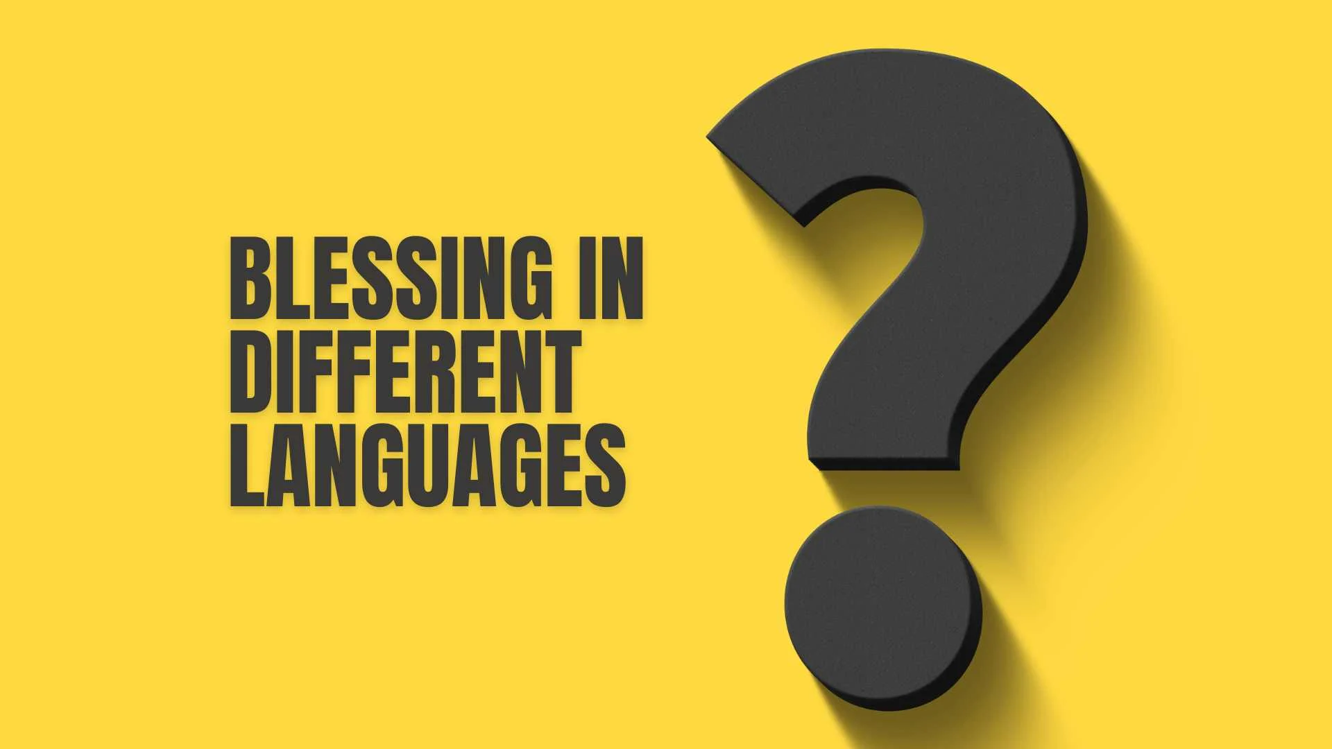 Blessing in Different Languages | One Word, Many Beautiful Meanings for 2026 🌍