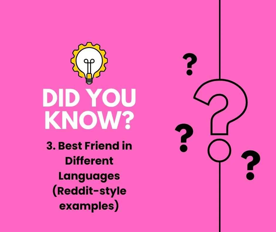 Friend in Different Languages 