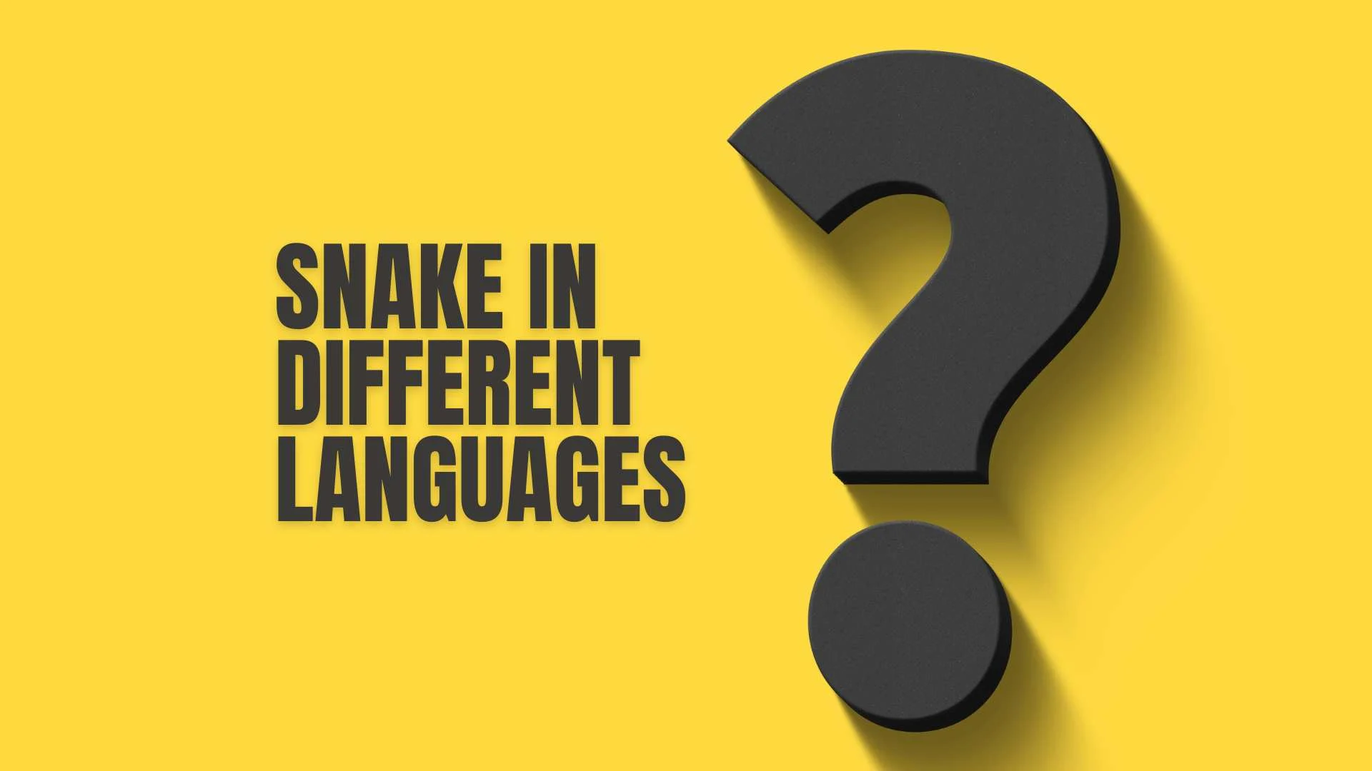 Snake in Different Languages | Global Translations & Cultural Meanings 2026