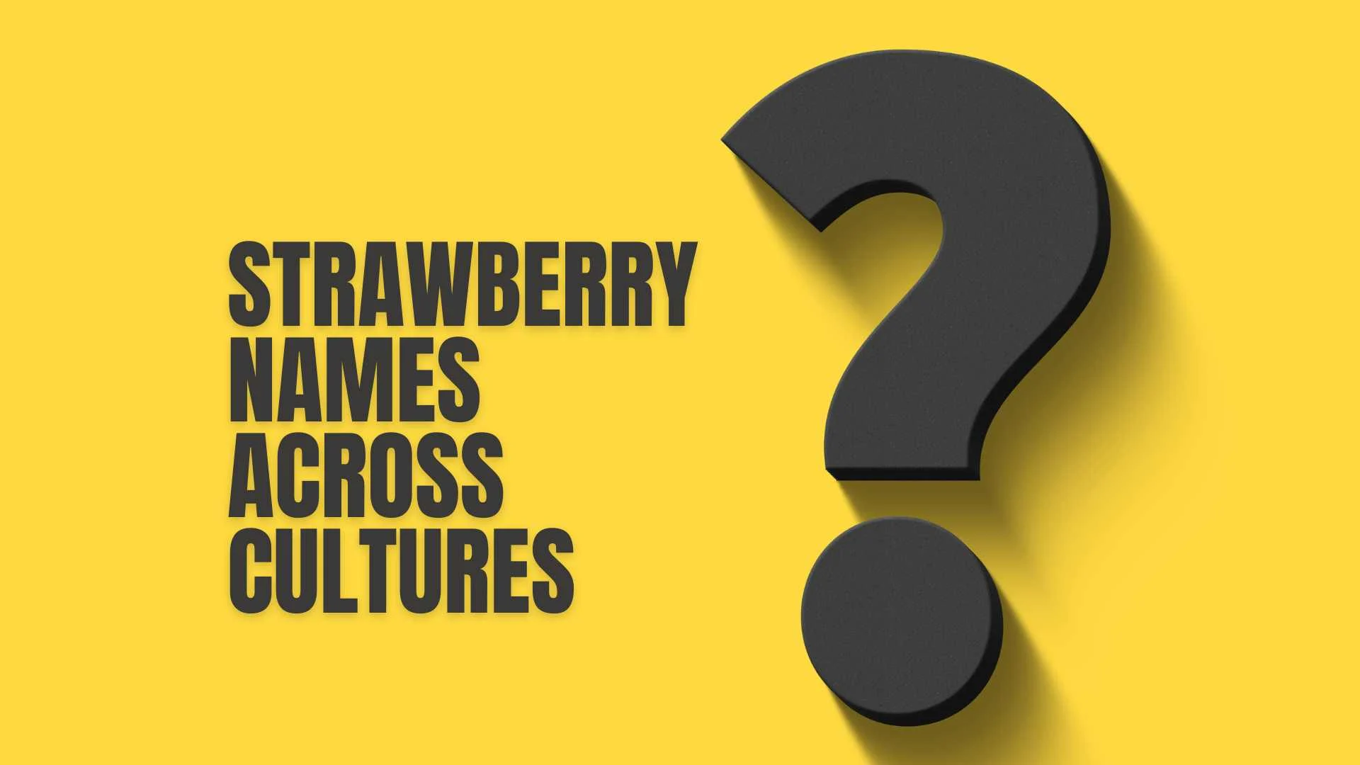 Strawberry Names Across Cultures | True Translations & Usage 2026