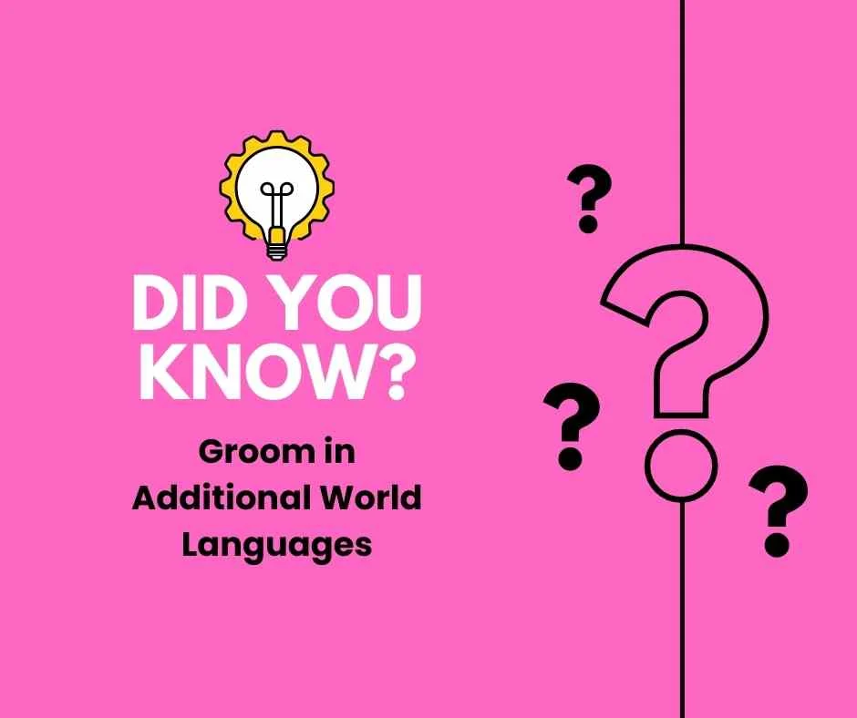Groom in Additional World Languages
