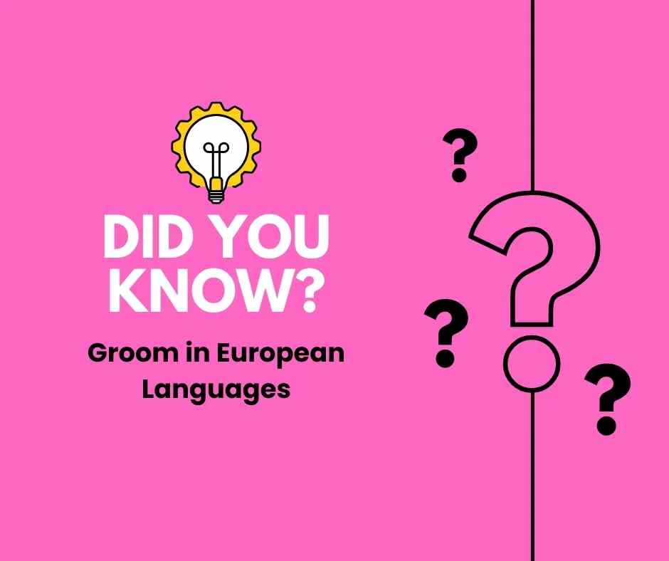 Groom in European Languages