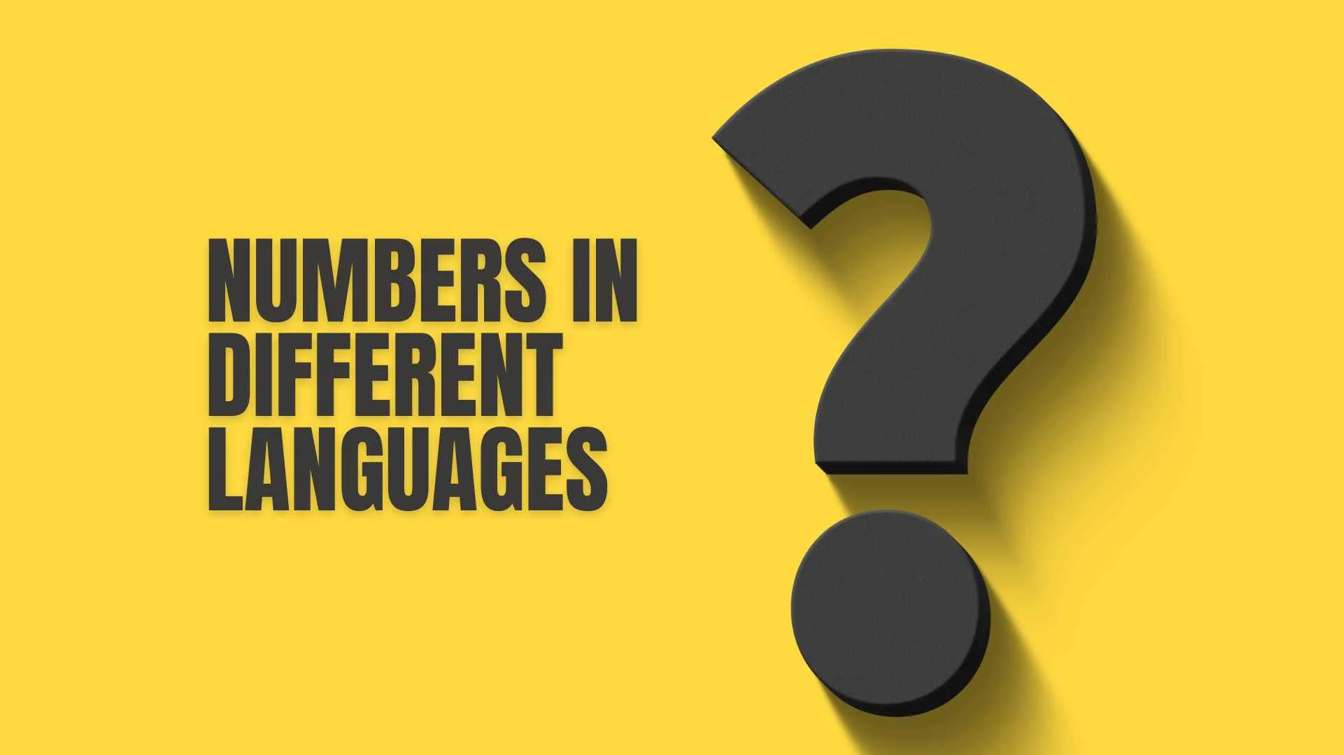 Numbers in Different Languages 1-10  Simple Tricks to Remember for 2026