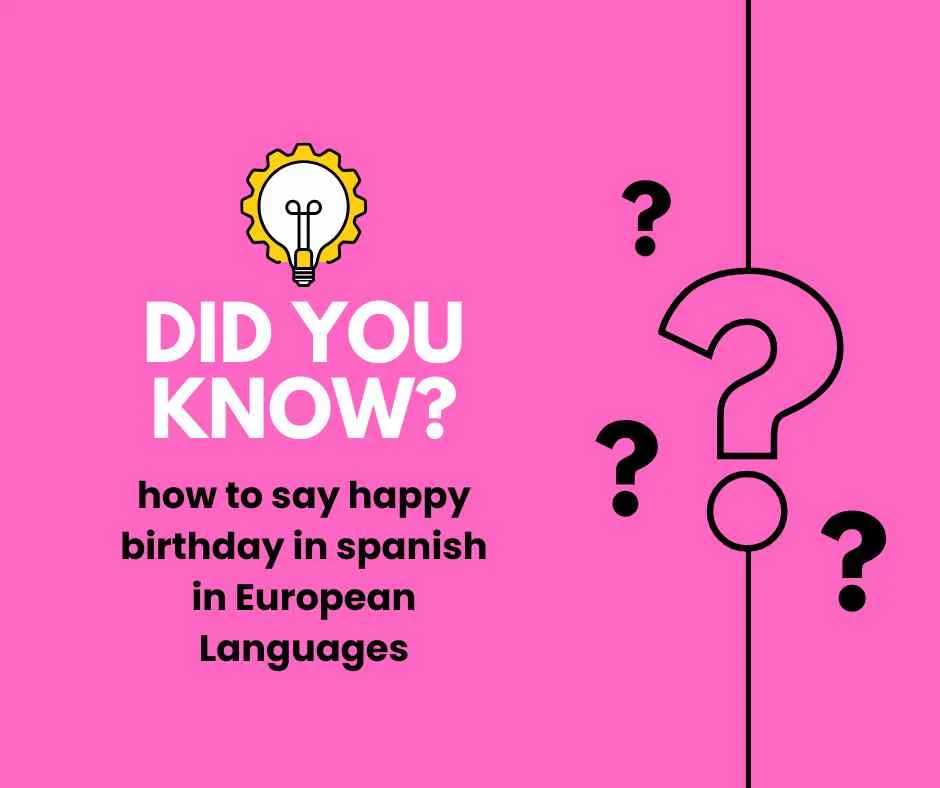 How to Say Happy Birthday in Spanish