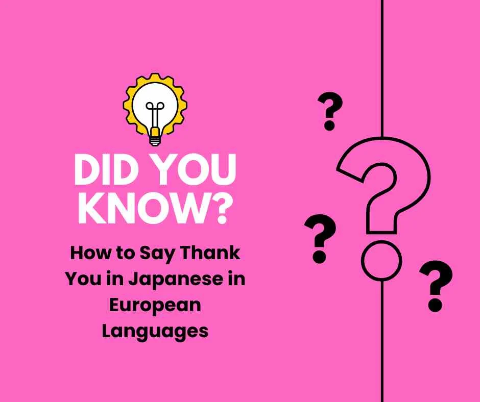 How to Say Thank You in Japanese