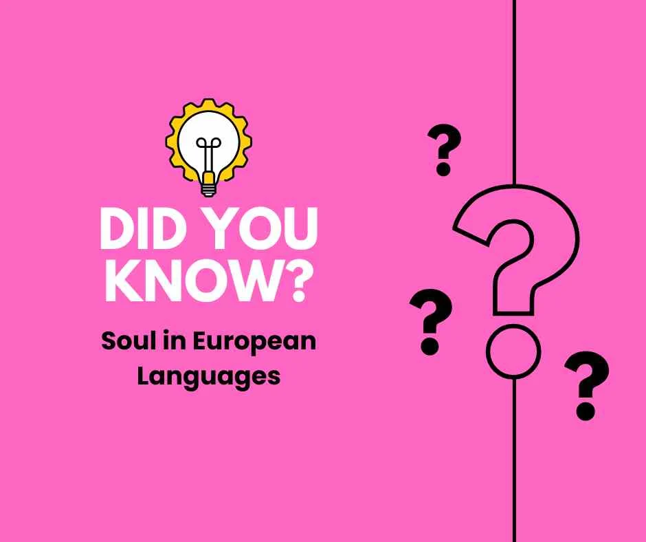 Soul in Different Languages