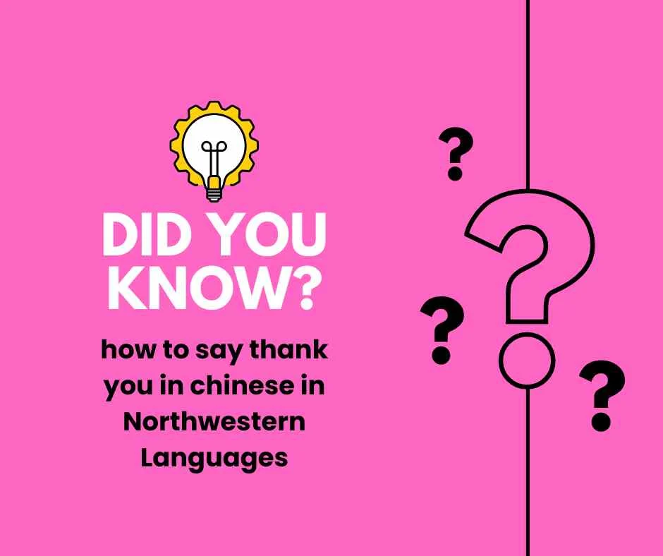 How to say thank you in Chinese
