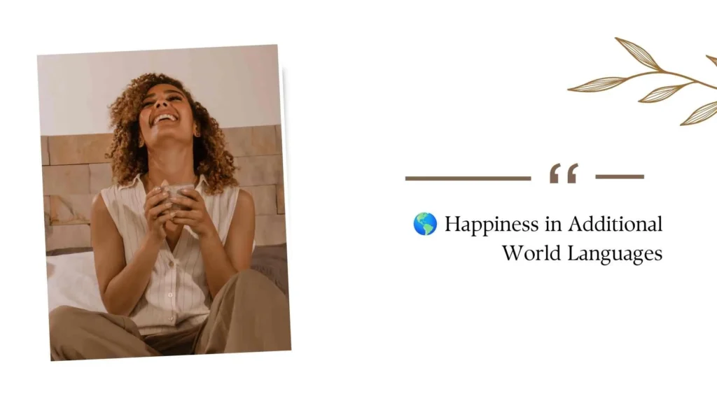 Happiness in Different Languages