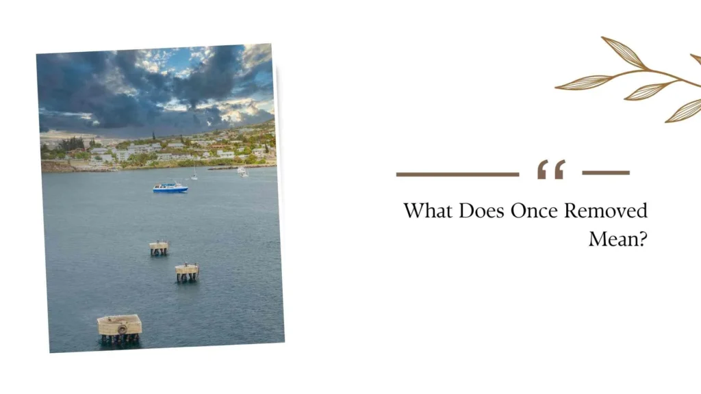 What Does “Once Removed” Mean?