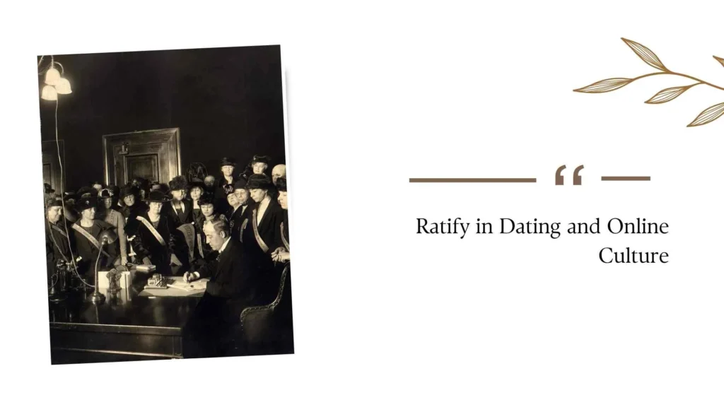 What Does Ratify Mean?
